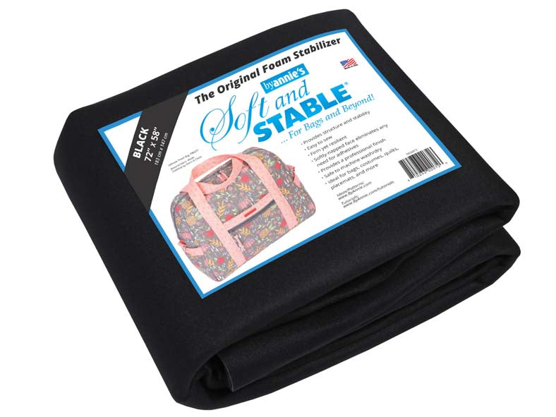 By Annie's Soft and Stable Black 72"X58" 100% Polyester Patterns By Annie's BYA-SS1072