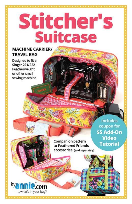 By Annie's Stitcher's Suitcase Machine Carrier Travel Bag Pattern PBA-319