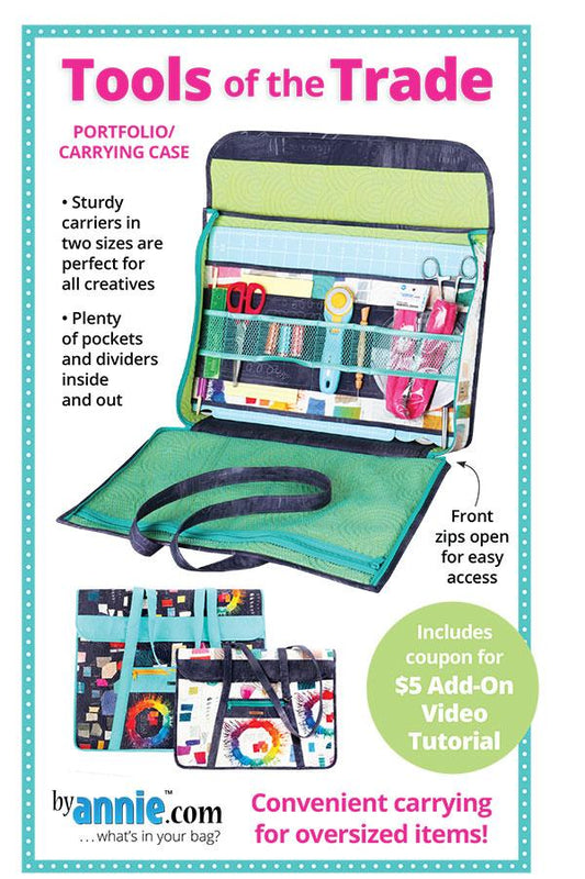 By Annie's Tools Of The Trade Portfolio Carrying Case Bag Pattern PBA-294