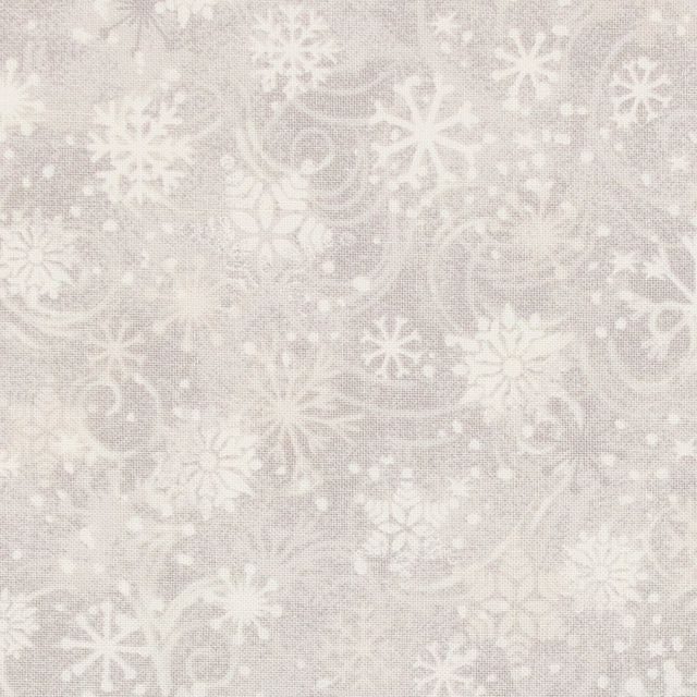 Making Seasons Bright Christmas Snowflakes Gray Choice Cotton Fabric