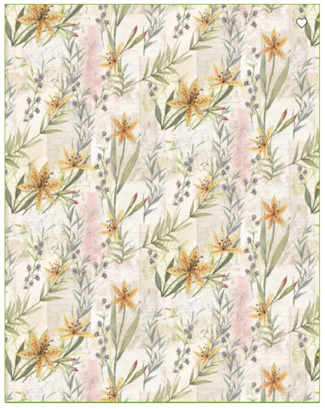 Morning Star Floral Susan Winget Cotton Fabric