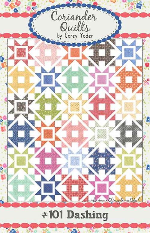 Dashing Quilt Pattern 60"x72" Corey Yoder Coriander Quilts CQ-101