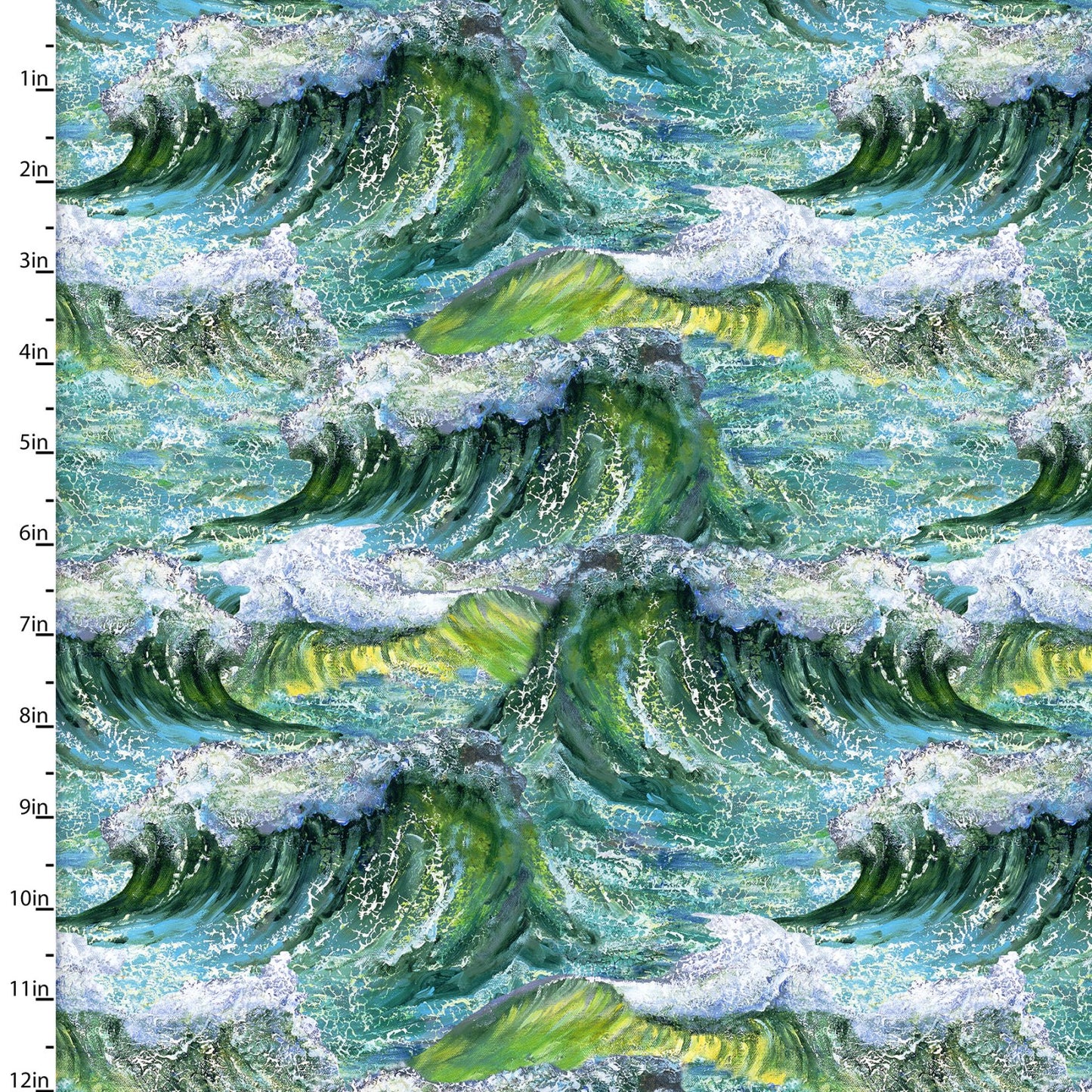 Call of Sea Waves Josephine Wall 3 Wishes Cotton Fabric