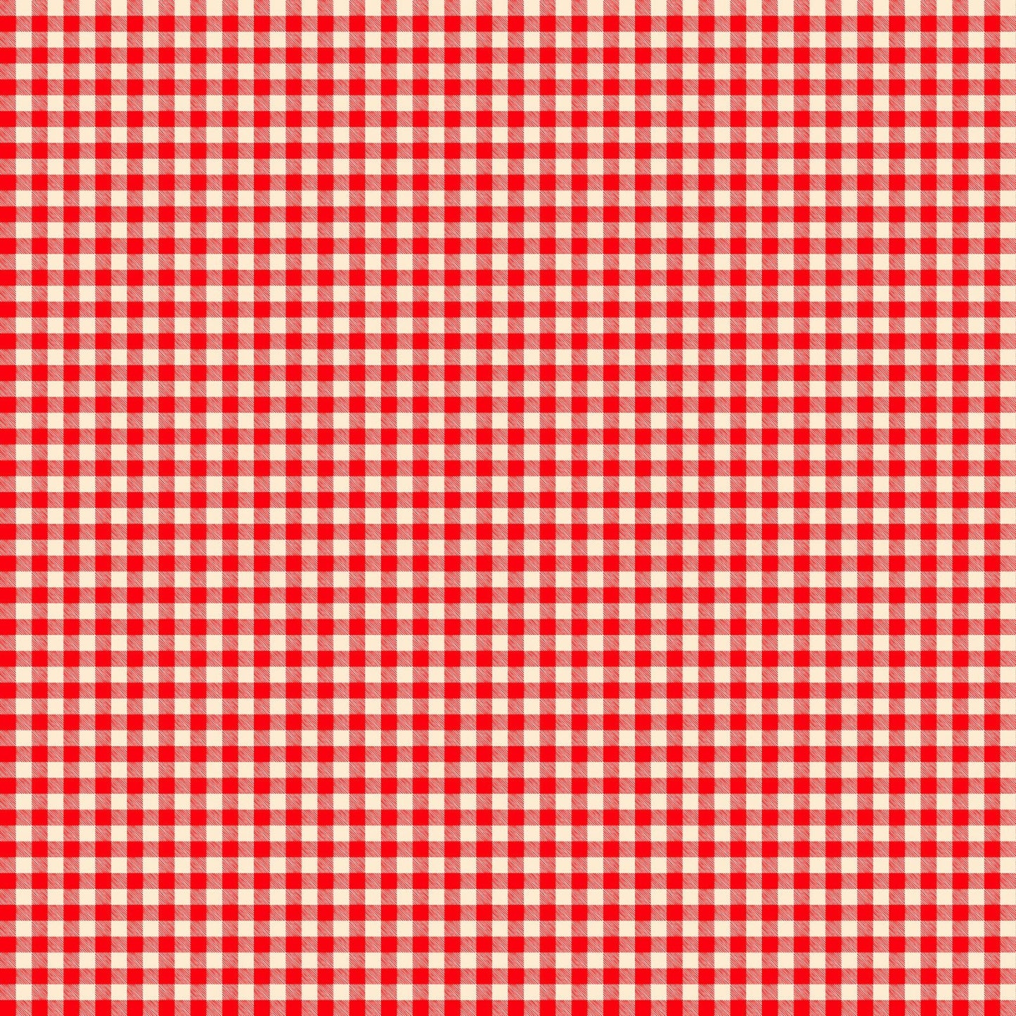 Camping Therapy Gingham Red Patrick Lose Northcott Cotton Fabric NC-10633-12