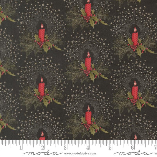Candlelight Christmas Candlelight Ebony Black 3 Sisters Moda Cotton Fabric MD-44424-16