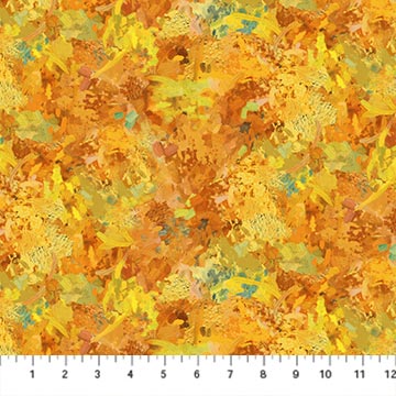 Canoe Lake Texture Multi Yellow Orange Iosif Derecichei Northcott Cotton Fabric NC-DP29238-54