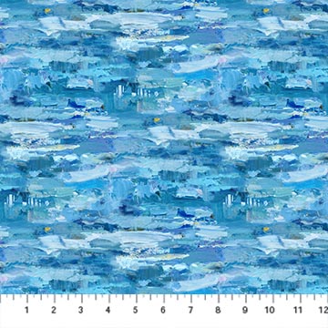 Canoe Lake Water Blue Iosif Derecichei Northcott Cotton Fabric NC-DP29236-44