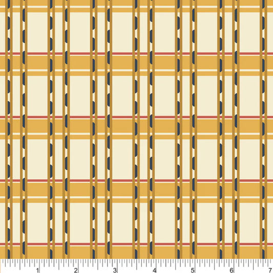 Canoe Routes Gunwhale Plaid Multi Twig Spark Phoebe Cotton Fabric