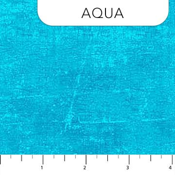 Canvas Texture Aqua Deborah Edwards Northcott Fabrics Cotton Fabric NC-9030-65