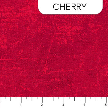 Canvas Texture Cherry Deborah Edwards Northcott Fabrics Cotton Fabric NC-9030-25
