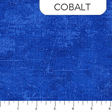 Canvas Texture Cobalt Blue Deborah Edwards Northcott Fabrics Cotton Fabric NC-9030-46