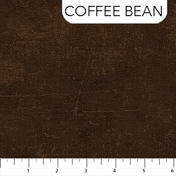 Canvas Texture Coffee Bean Dark Brown Deborah Edwards Northcott Fabrics Cotton Fabric NC-9030-36