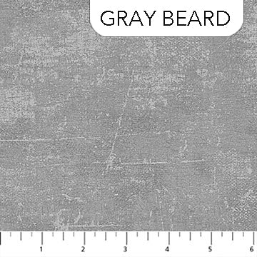 Canvas Texture Gray Beard Deborah Edwards Northcott Fabrics Cotton Fabric NC-9030-94