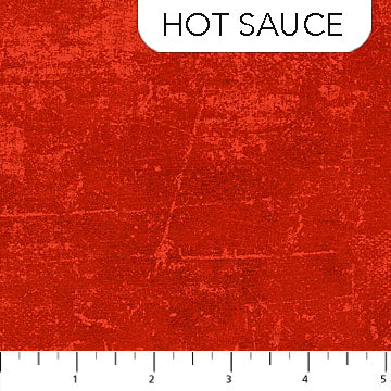 Canvas Texture Hot Sauce Deborah Edwards Northcott Fabrics Cotton Fabric NC-9030-58