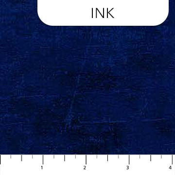 Canvas Texture Ink Dark Blue Deborah Edwards Northcott Fabrics Cotton Fabric NC-9030-480