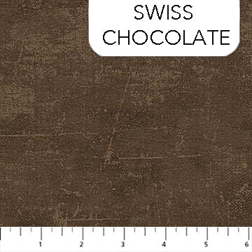 Canvas Texture Swiss Chocolate Deborah Edwards Northcott Fabrics Cotton Fabric NC-9030-35