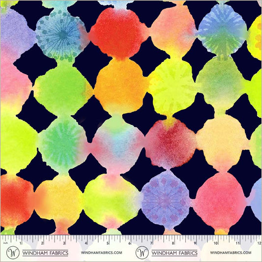 Canvas and Co Color Burst Navy CANVAS Maria Carluccio Windham Fabrics Cotton Fabric WF-55131DC-1