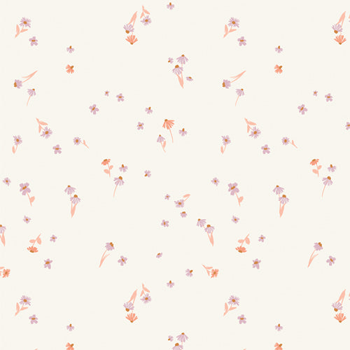 Capsules Mix the Volume Melodic Blooms Sweet Floral Cream Pink AGF Studio Art Gallery Cotton Fabric