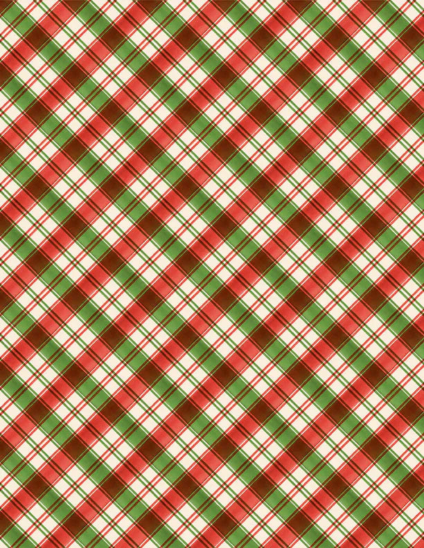 Cardinal Celebration Plaid Multi Katrina Pete Wilmington Prints Cotton Fabric WP-3072-37760-273