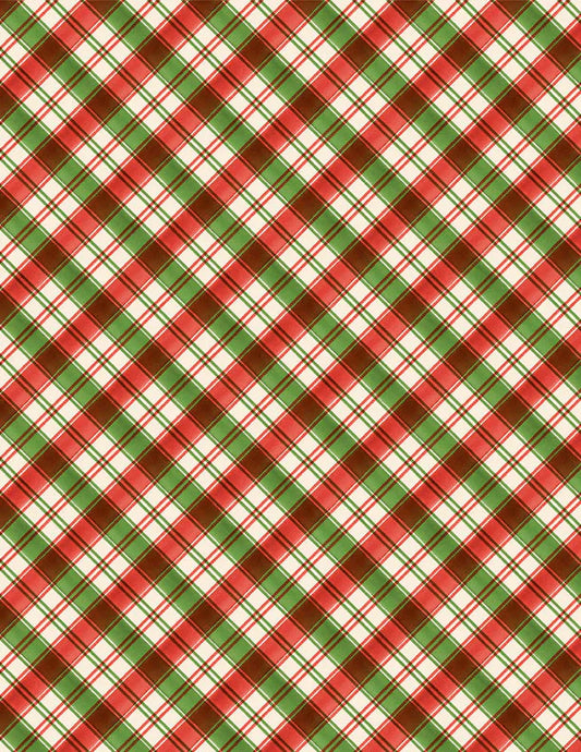 Cardinal Celebration Plaid Multi Katrina Pete Wilmington Prints Cotton Fabric WP-3072-37760-273