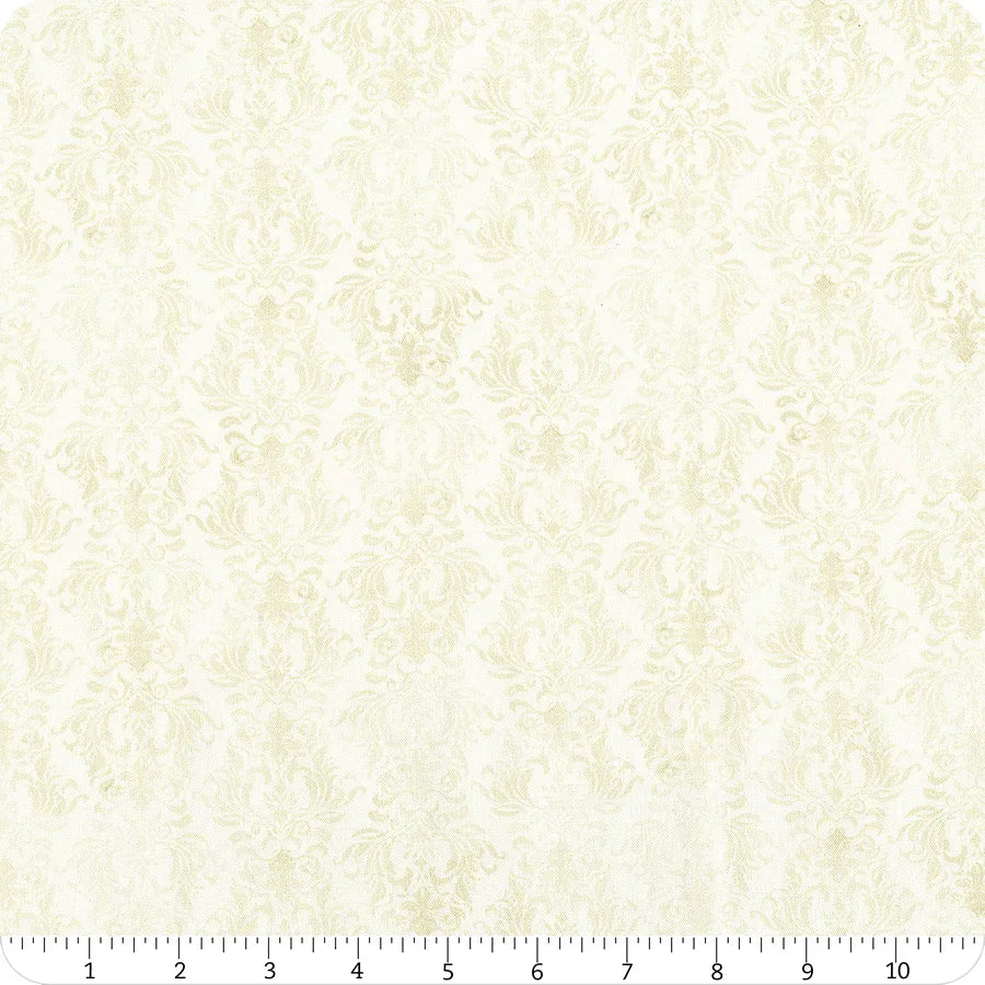 Cardinal Charm Damask Cream Susan Winget Wilmington Prints Cotton Fabric WP-3023-39934-122