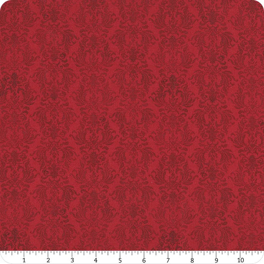 Cardinal Charm Damask Red Susan Winget Wilmington Prints Cotton Fabric WP-3023-39934-333