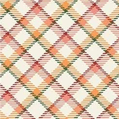 Carefree Cottage Gingham Cream Bloomery Decor Michael Miller Cotton Fabric MM-DCX12108-CREM-D