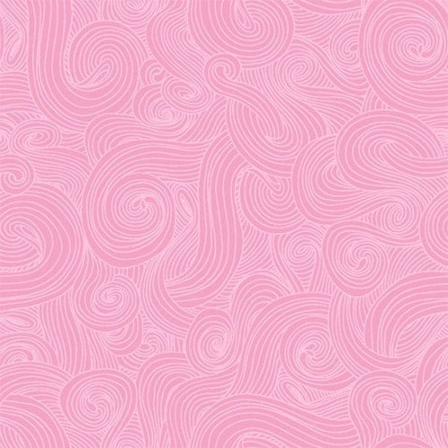 Just Color! Carnation Swirl Studio E Cotton Fabric