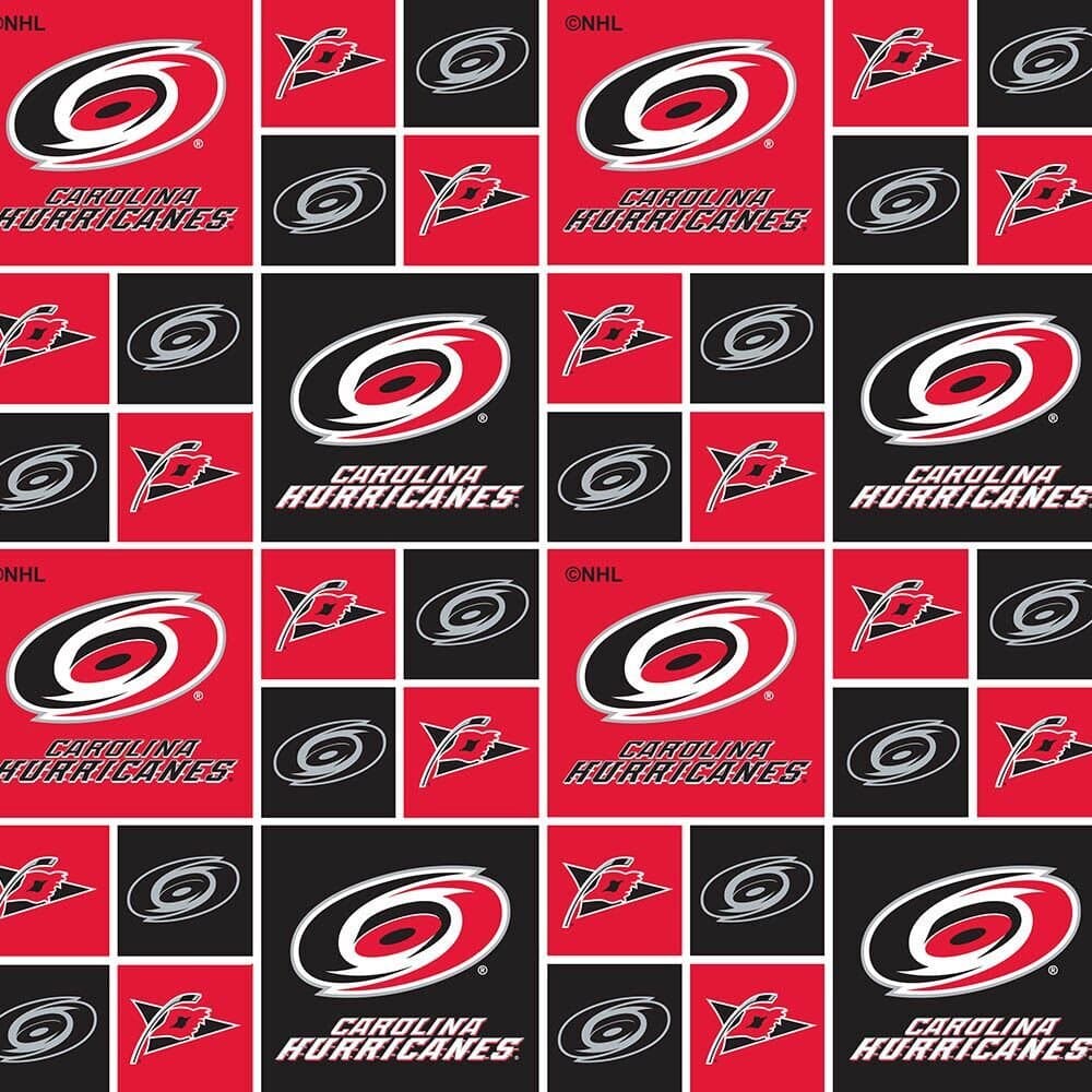 Carolina Hurricanes NHL Hockey Cotton Fabric