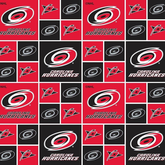 Carolina Hurricanes NHL Hockey Cotton Fabric