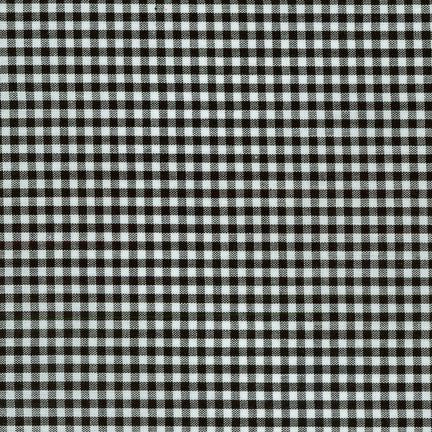 Carolina Gingham Black Robert Kaufman Cotton Fabric RK-P-5689-11
