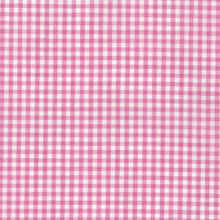 Carolina Gingham Candy Pink Robert Kaufman Cotton Fabric RK-P-5689-15