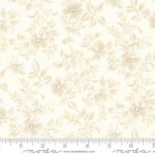 Cascade Delicate Blossoms Florals Cloud Cream 3 Sisters Moda Cotton Fabric