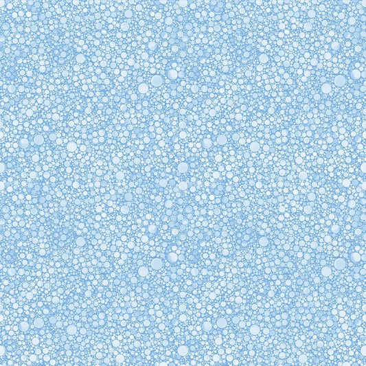 Cat Artistry Circle Pop Light Blue Peggy Collins Benartex Cotton Fabric BE-16739-05