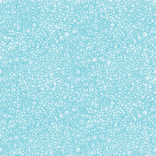 Cat Artistry Circle Pop Turquoise Peggy Collins Benartex Cotton Fabric BE-16739-04