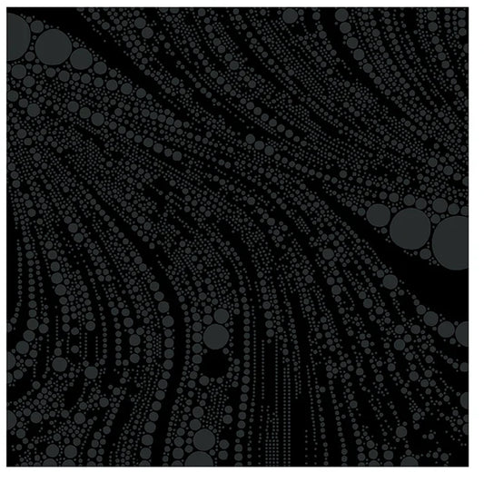 Cat Artistry Circled Swirl Black Peggy Collins Benartex Cotton Fabric BE-16737-90