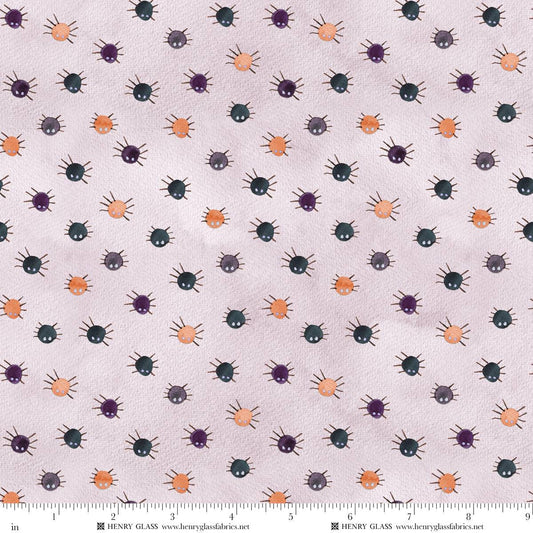Cat House Spider Dots Orchid Purple Mayo Moreno Henry Glass Cotton Fabric HG-2602-15