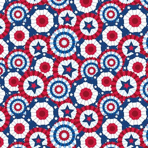 Celebrate the USA Celebration Banners Multi Kanvas Studio Benartex Cotton Fabric BE-15197-99