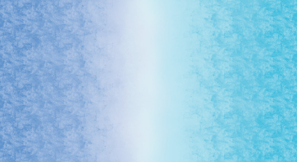 Chalk Ombre Light Blue Royal Blue Benartex Cotton Fabric BE-16602-54