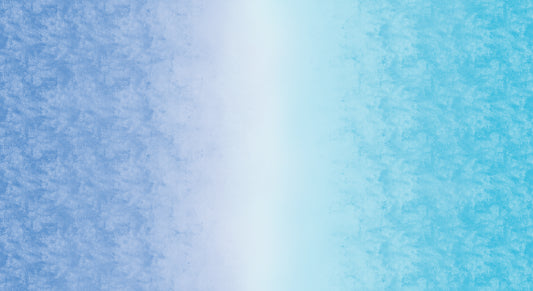 Chalk Ombre Light Blue Royal Blue Benartex Cotton Fabric BE-16602-54