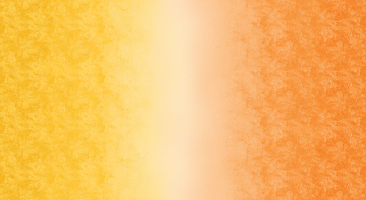 Chalk Ombre Yellow Light Orange Benartex Cotton Fabric BE-16602-33