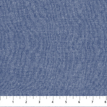 Chambray Yarn-Dyed Woven Patriot Deborah Edwards Northcott Cotton Fabric NC-W9055-44