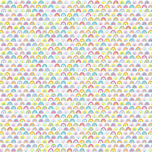 Chasing Rainbows Tiny Rainbows Multi Emily Dumas Henry Glass Cotton fabric