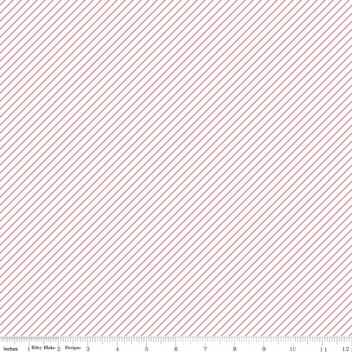 Cheerfully Red Stripe White Christopher Thompson Riley Blake Designs Cotton Fabric