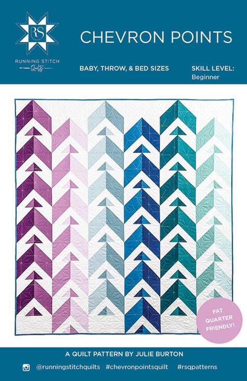 Chevron Points Running Stitch Quilt Pattern