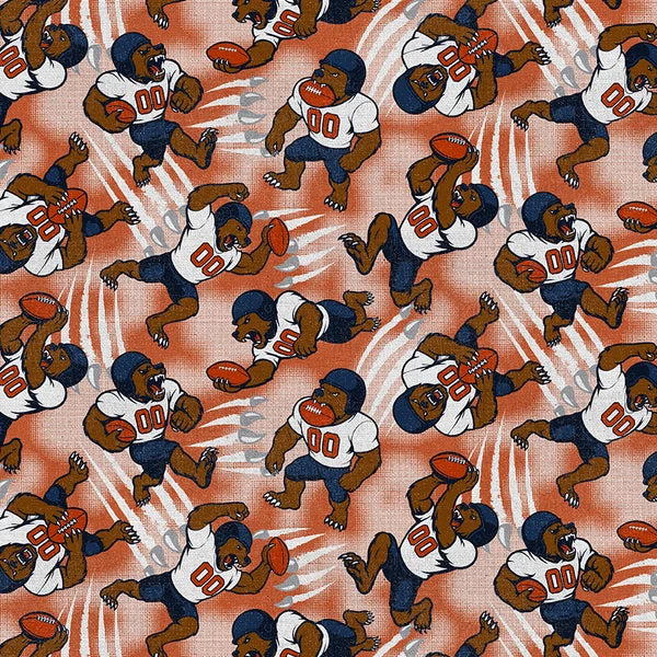 Chi-Town Tough Chicago Bear Footballers Football Paintbrush Studios Cotton Fabric PBS-120-26620