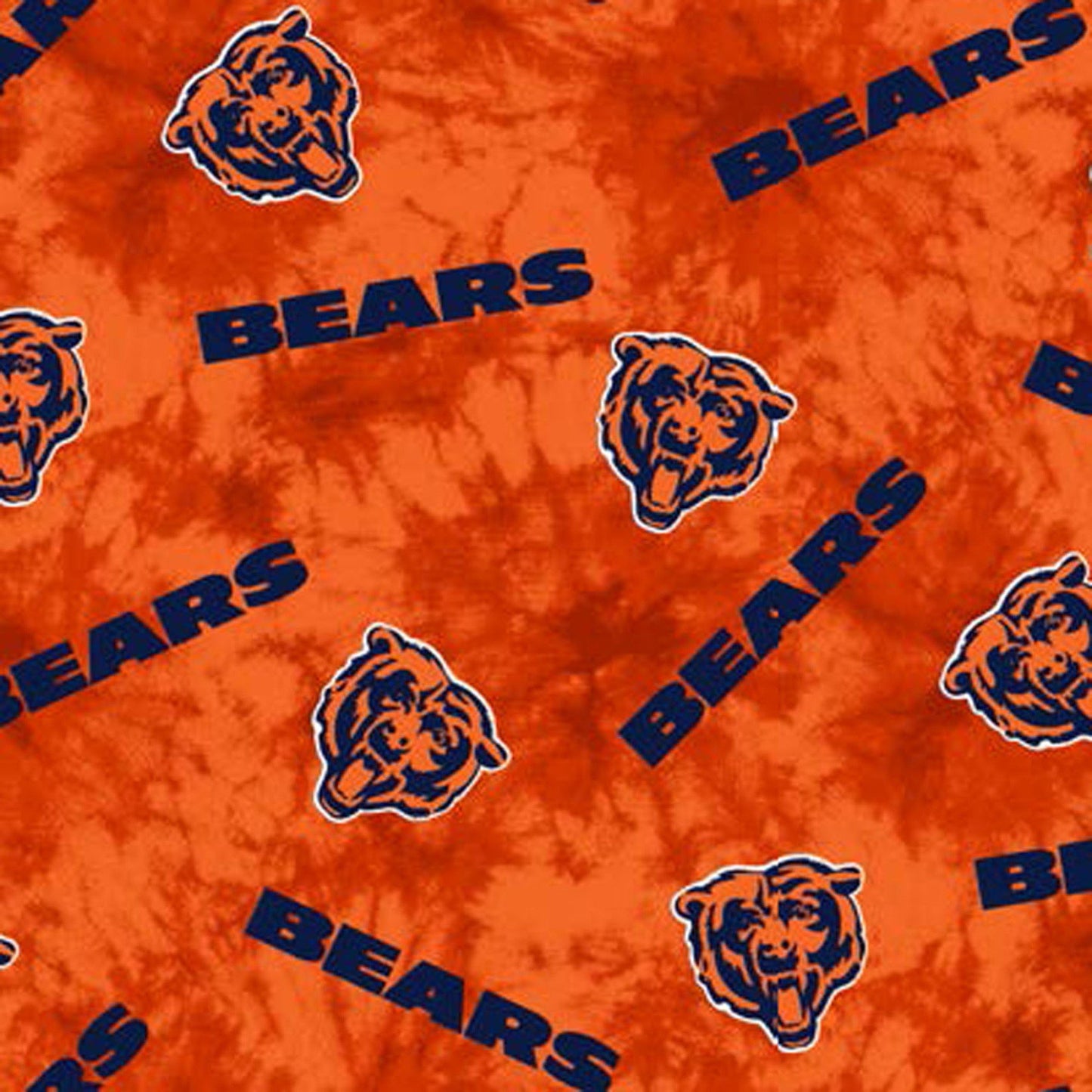 Chicago Bears NFL Football Canvas Tie Dye Fabric Traditions Cotton Fabric