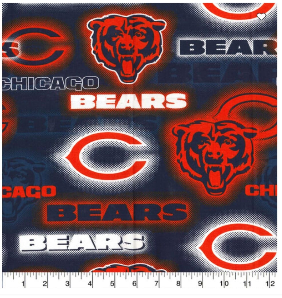 Chicago Bears NFL Football Dot Cotton Fabric