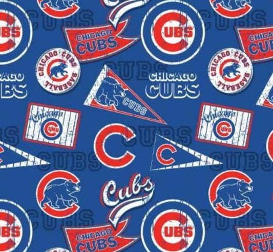 Chicago Cubs MLB Baseball Retro Fabric Traditions Cotton Fabric