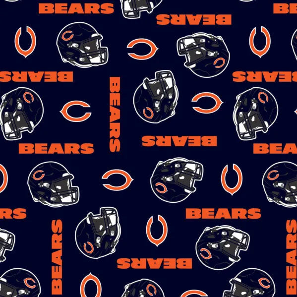 Chicago Bears NFL Football Logo Fabric Traditions Polyester Fleece Fabric NFL-6321-D